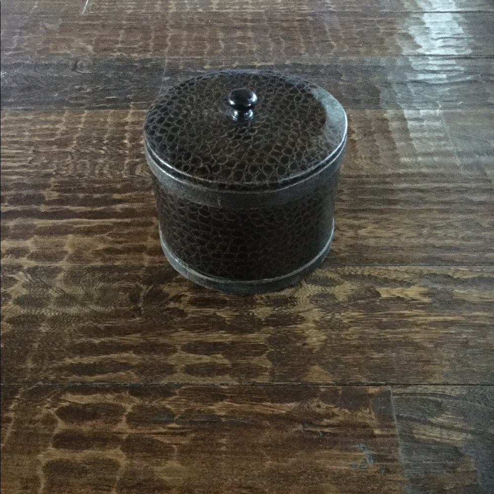 Dark Brown Animal Print Trinket Box (GUC) - Picture 4 of 8